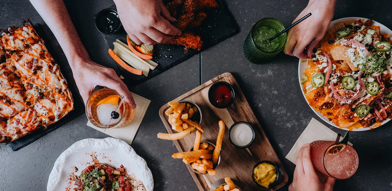 Shareable plates and cocktails at House Rules