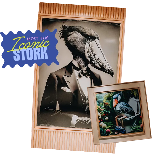 The Iconic Stork - House Rules Mascot